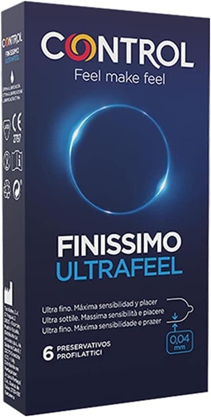 Control Preservativos masculinos Ultra Feel 0,04 mm, pack de 6