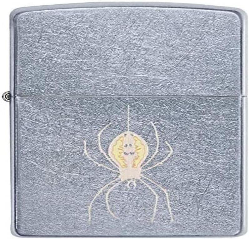Zippo PL 207 Laser Two Tone Isqueiro recarregavel, Street Chrome-Spider