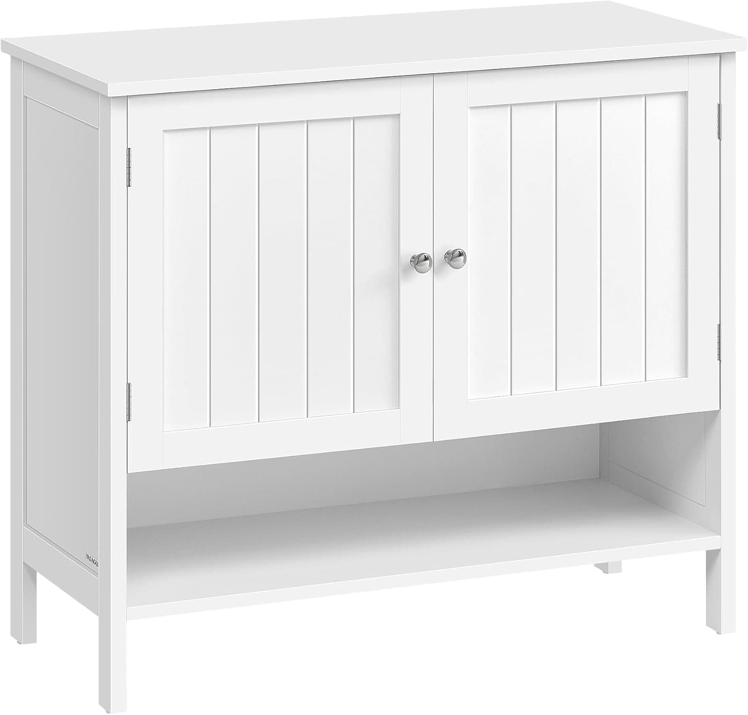 VASAGLE Armário de sapateira, organizador de sapatos de 3 níveis, prateleira de sapateira, armário rústico moderno, armário com prateleira regulável em altura, 35 x 80 x 70 cm, entrada, branca nuvem