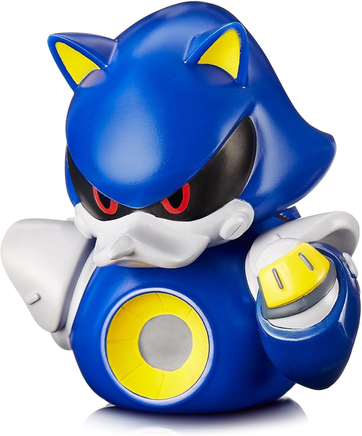 TUBBZ First Edition Metal Sonic - Figura colecionável de pato de borracha de vinil, produto oficial da Sonic The Hedgehog, videojogos, filmes e TV retro