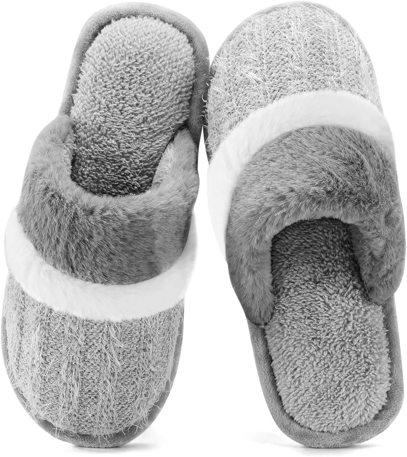 GOEWY Pantufas aconchegantes para mulher, com sola antiderrapante de espuma viscoelástica