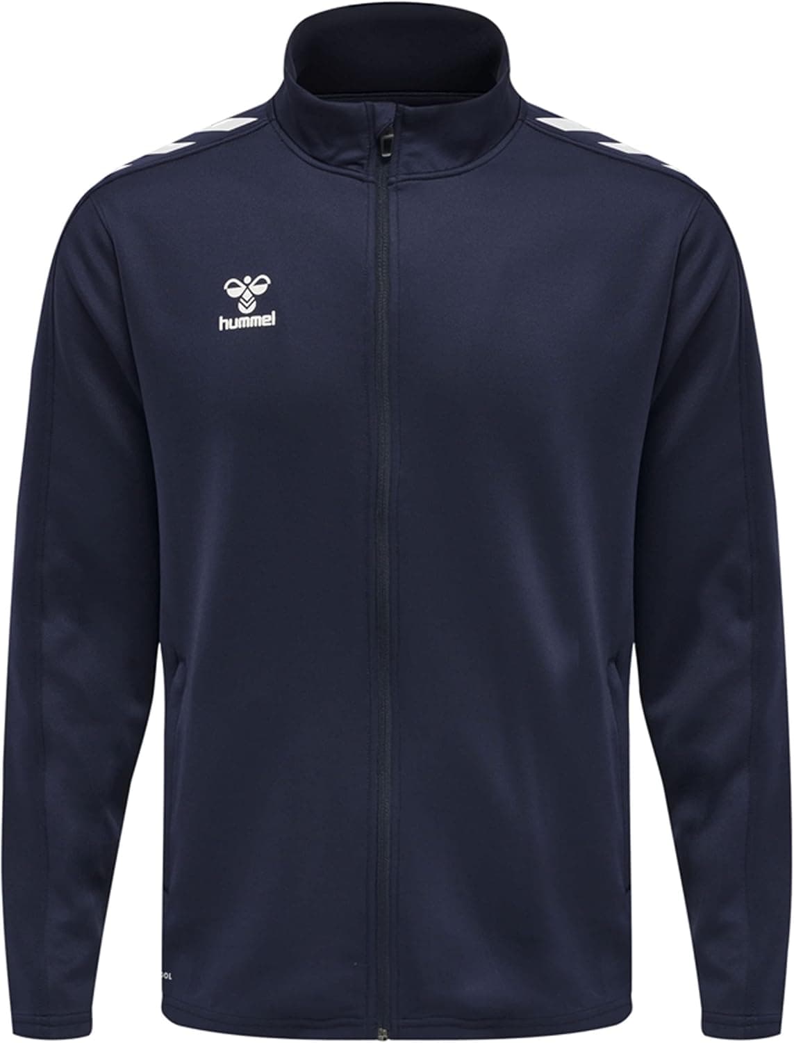 hummel Hmlcore XK Poly Zip | Sweatshirt unissexo para adulto com fecho frontal, cintura elástica e tecnologia respirável Beecool
