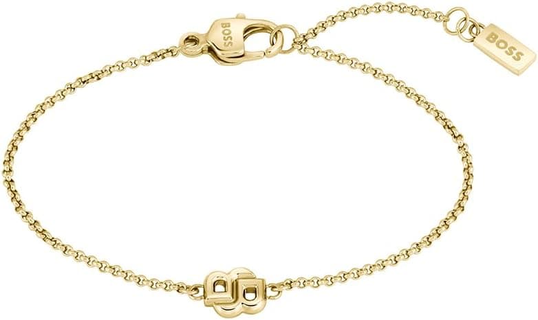 BOSS DOUBLE B PETIT | Pulseira contemporânea dourada para mulher
