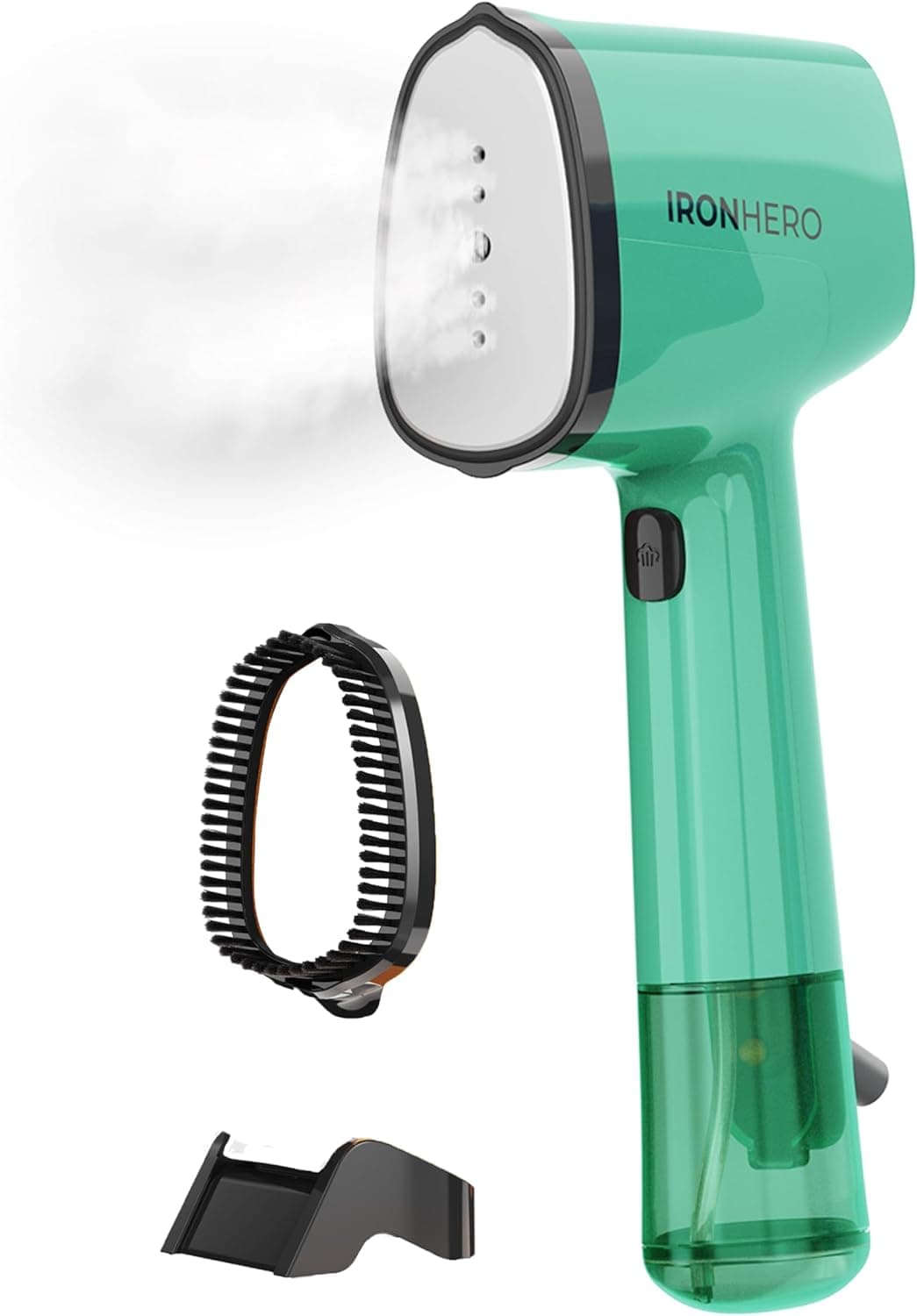 Cecotec Ferro vertical sola de cerâmica ferroHero V-1500 verde essencial, potência de 1500 W, vapor contínuo 25 g/min, aquecimento rápido, desinfeta, limpa e cuida das suas roupas, sola revestida em