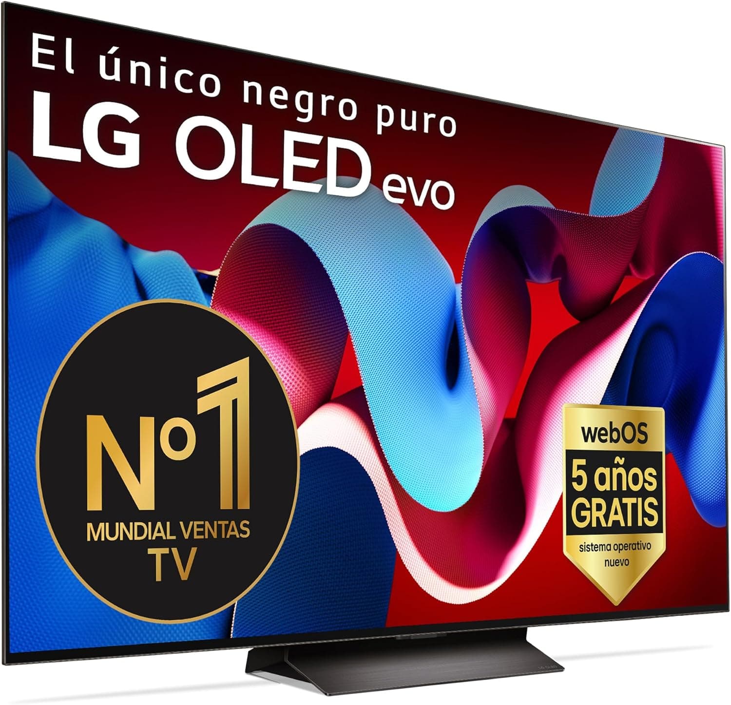 LG OLED65C44LA, 65", OLED 4K, série C4, 3840 x 2160, Smart TV, WebOS24, Processador a9, Dolby Vision, Dolby Atmos, TV Gaming, 144 Hz, AMD FreeSync, preto