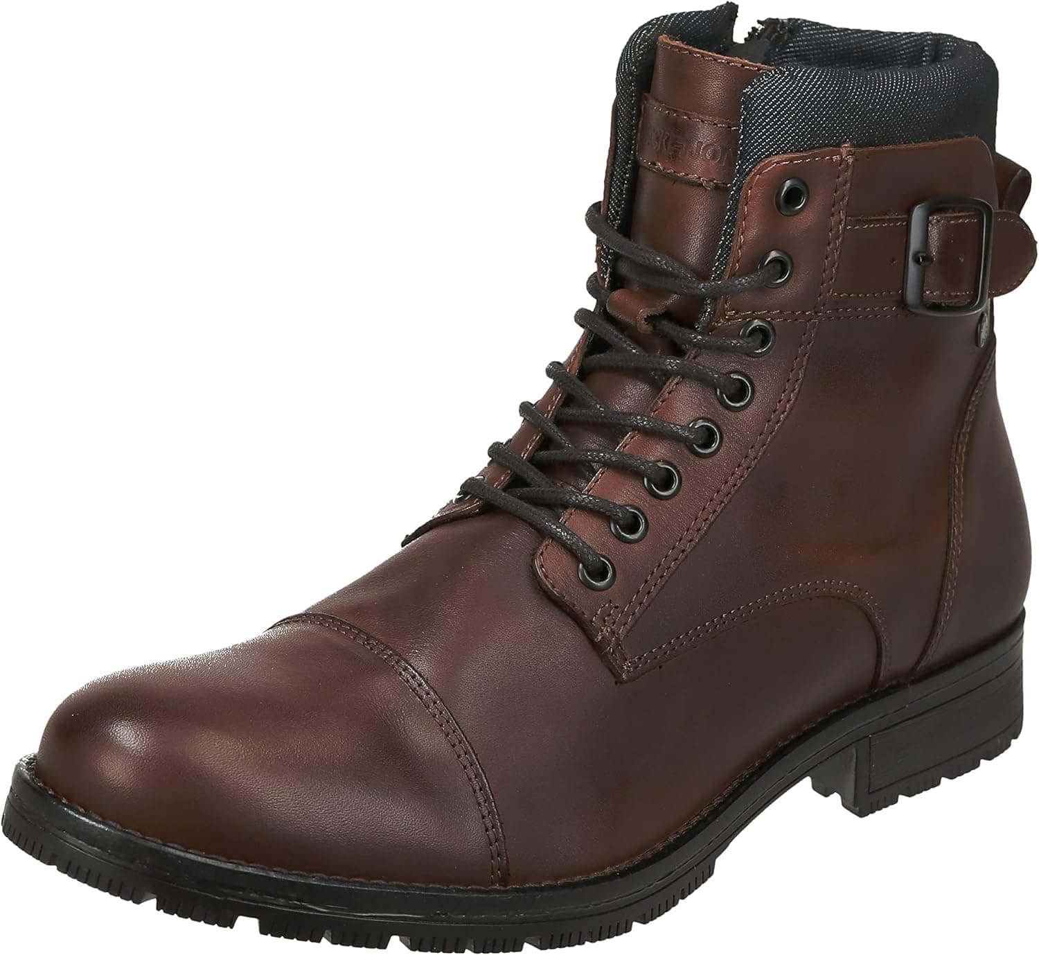 JACK & JONES Jfwalbany Leather Anthracite STS, Botas para homem
