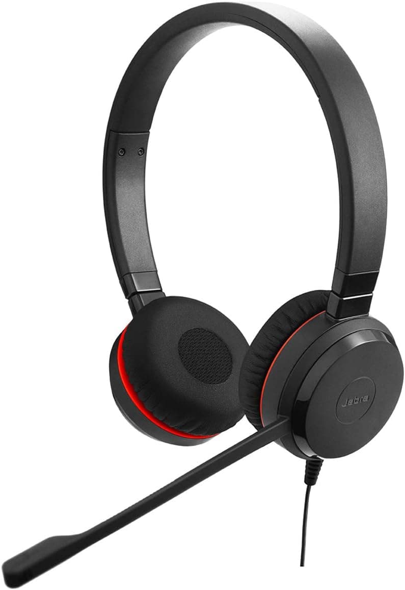 Jabra B2B Evolve 30 II Auricular com microfone estéreo (sem controlador USB - sem bolsa para auriculares), preto