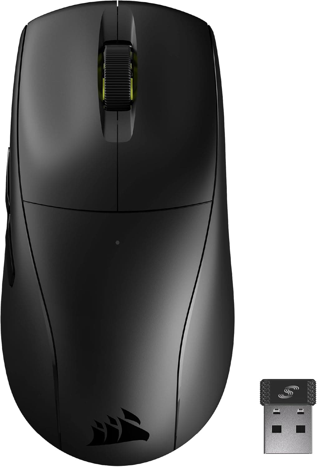 Corsair M75 Air Wireless rato ultraleve para jogos, 2,4 GHz e Bluetooth, 26,000 PPP, até 100 horas de bateria, compatível com iCUE, preto