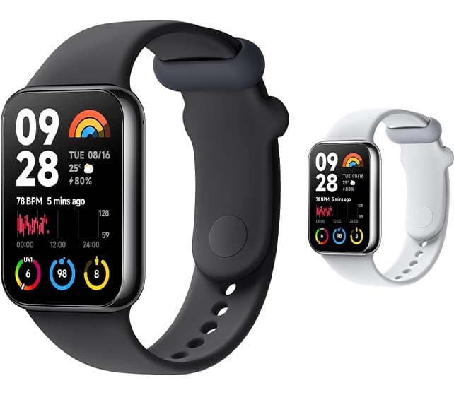 Xiaomi Mi Smart Band 8 Pro Pulseira de atividade, ecrã AMOLED de 1,74", corpo leve e ultrafino de 9,99 mm, 150 modos desportivos, SpO2, 5ATM, bateria até 14 dias, preto