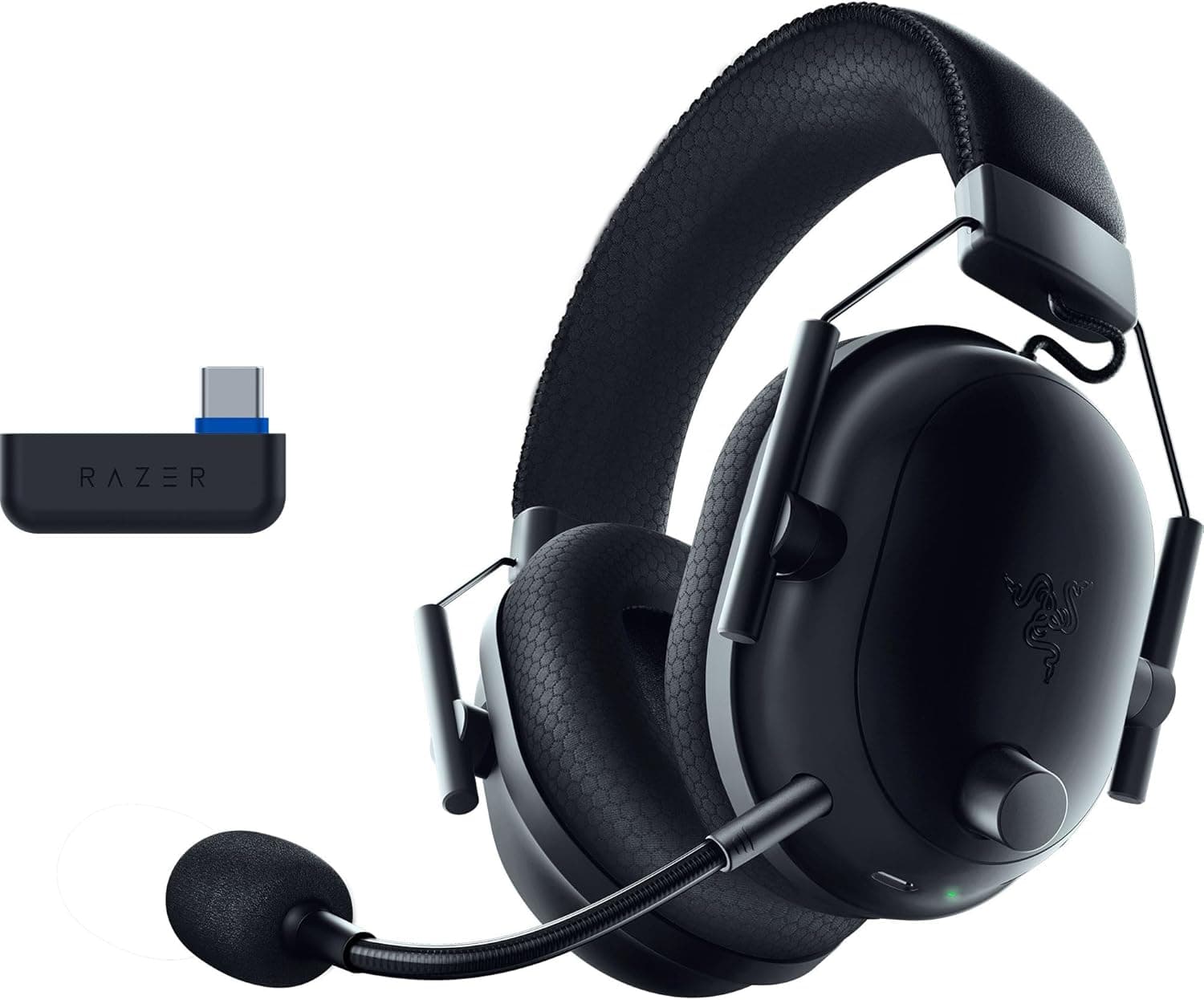 Razer Blackshark V2 Pro (Playstation) Auriculares sem fios E-Sports para consola PS5 (Diafragmas Triforce 50 mm, HyperSpeed Wireless, perfil de áudio FPS, microfone HyperClear) preto