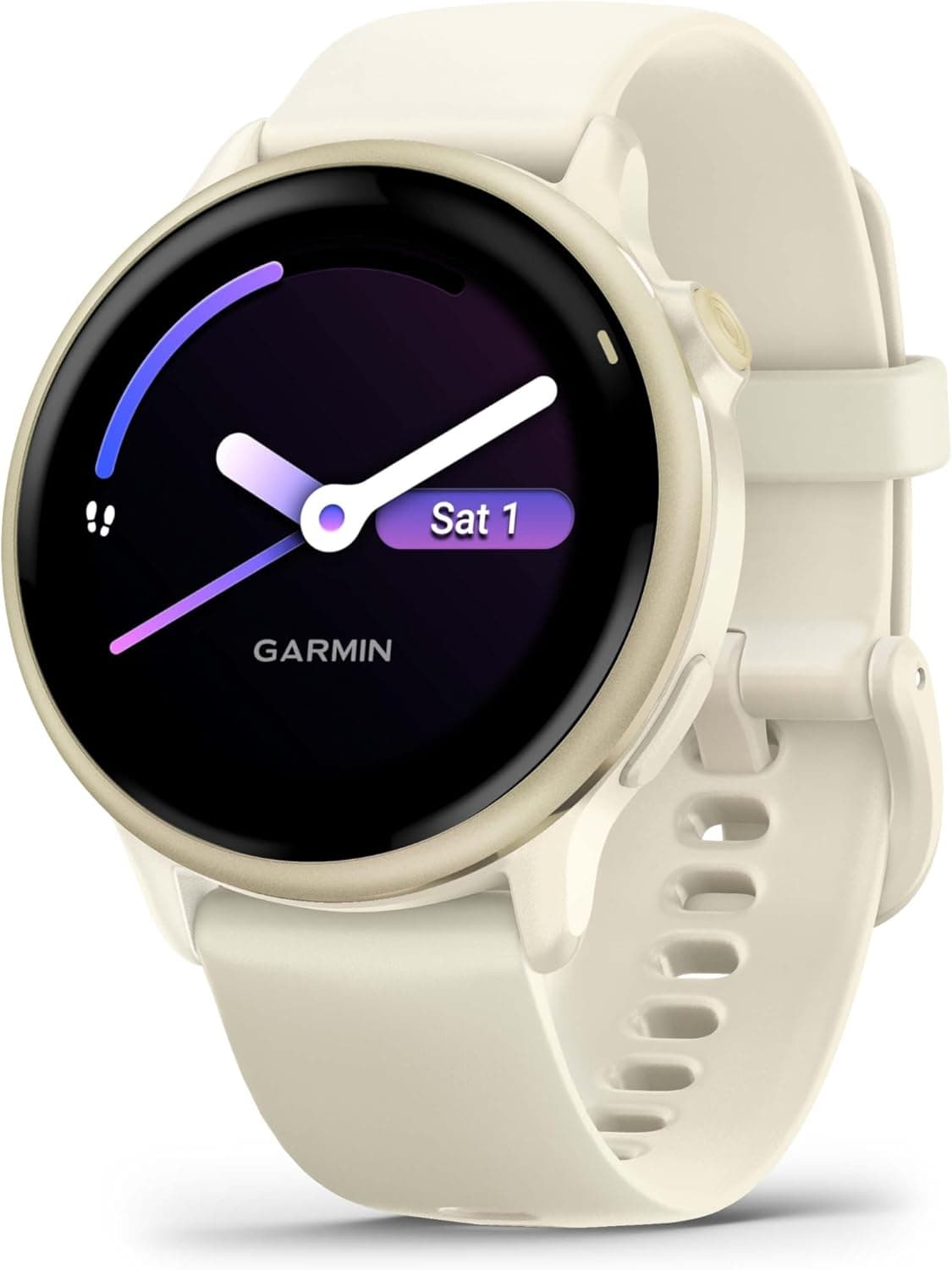 Garmin Vivoactive 6, Smartwatch com GPS, ecrã AMOLED, funções essenciais de saúde, treino de mobilidade, treino avançado do sono e até 11 dias de autonomia, branco
