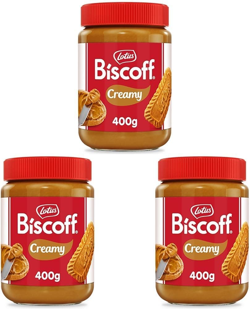 Lotus Biscoff Creme para entrar, original | sabor original caramelizado | vegan, sem aros ou corantes artificiais, frasco PET, 400 g (embalagem de 3)
