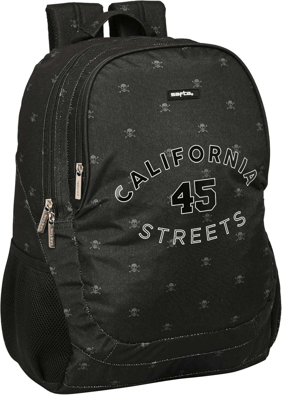 Safta CalFórNIA - Mochila escolar infantil, ideal para crianças de diferentes idades, confortável e versátil, qualidade e resistência, 32 x 16 x 44 cm,