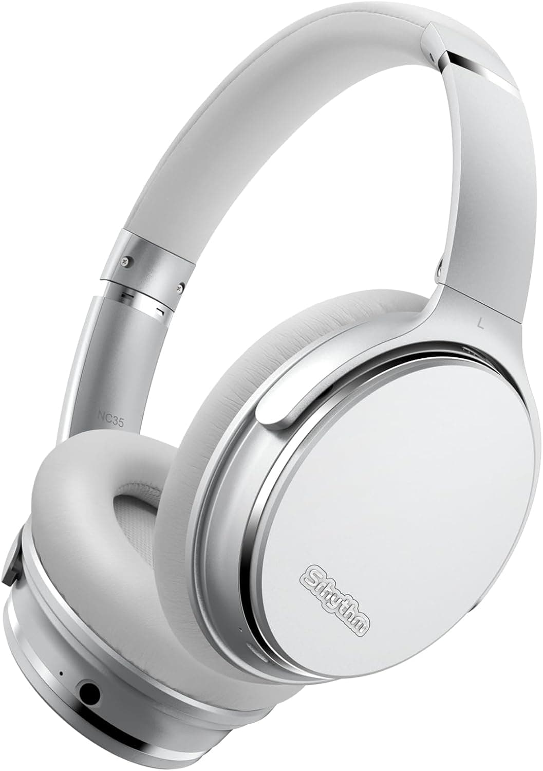 Srhythm NC35 ANC Over-Ear com Tipo-C carregamento rápido Mic, dobrável auriculares sem fios com cancelamento de ruído Bluetooth 5.0, chamada de voz, mega bas, 51 horas de tempo de jogo