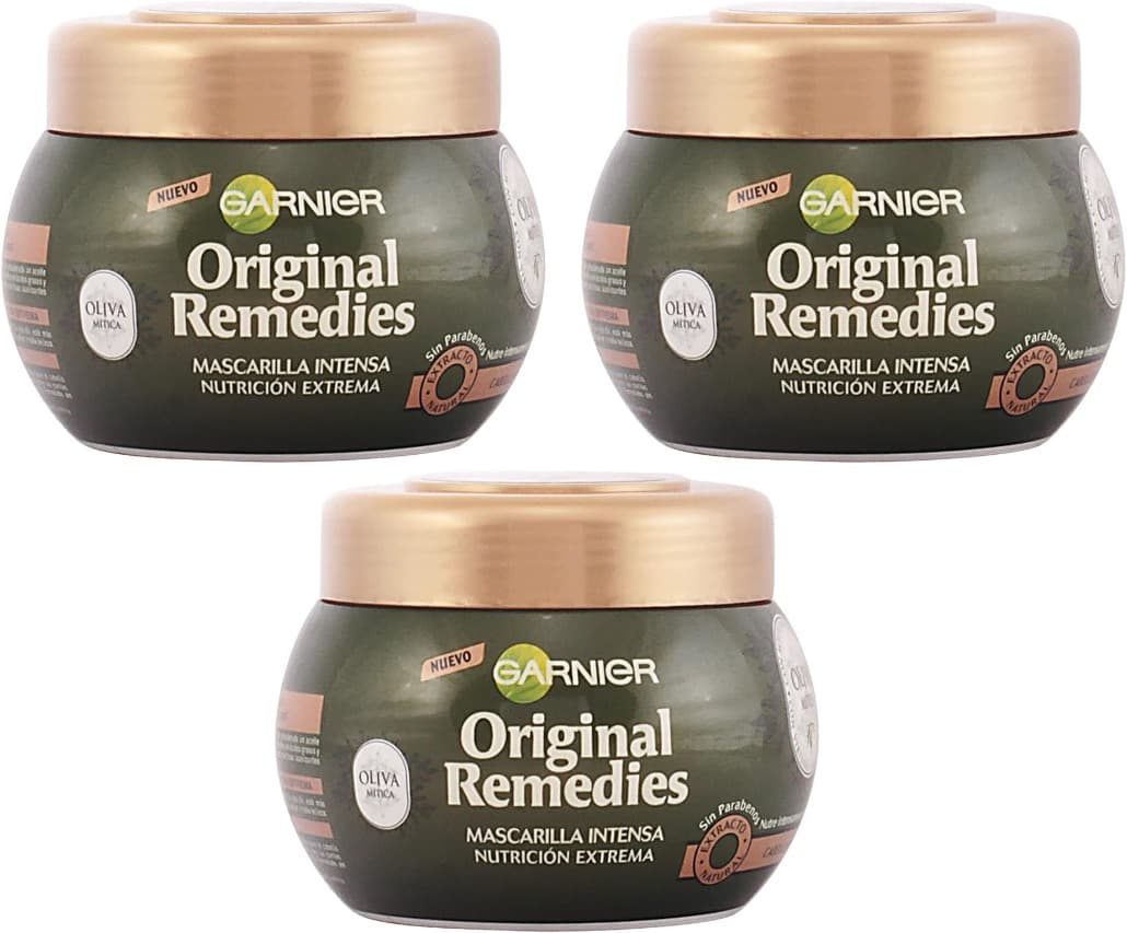 Garnier Original Remedies Oliva Mítica para cabelo seco, 340 ml x 3