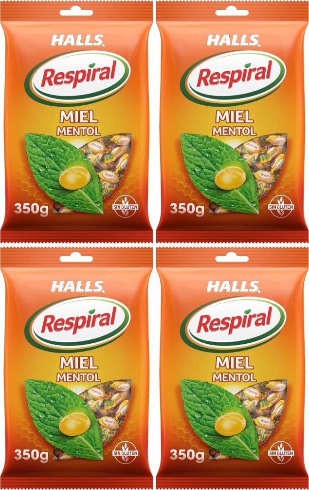 Respiral caramelo mel, saco 350 gramas