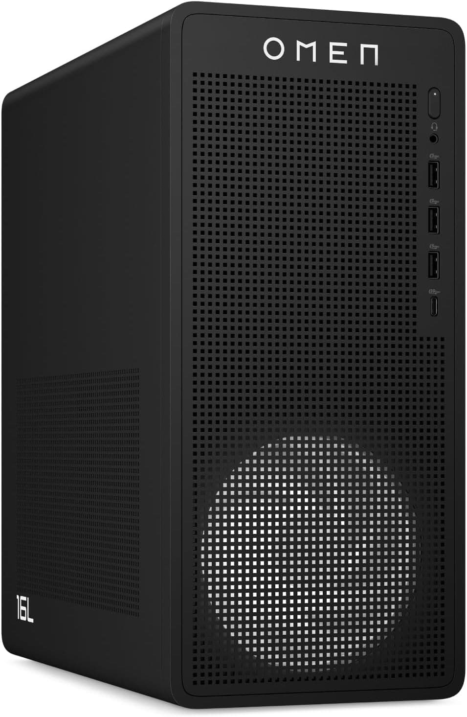 HP OMEN 16L | Computador de secretária gaming com Intel Core i7, 32 GB RAM, 1 TB SSD, RTX 5060 e Windows 11