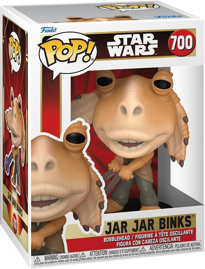 Funko Pop! Star Wars: Episódio 1 The Phantom Menace Anniversary - Jar Jar Binks with Booma Balls - figura de vinil colecionável