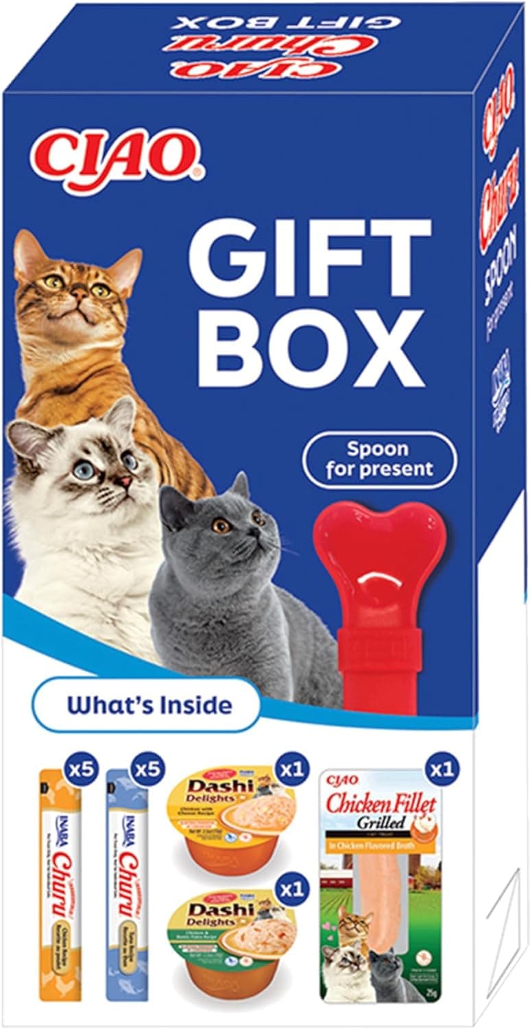 INABA Churu Gift Box | Caixa com snacks cremosos para gatos