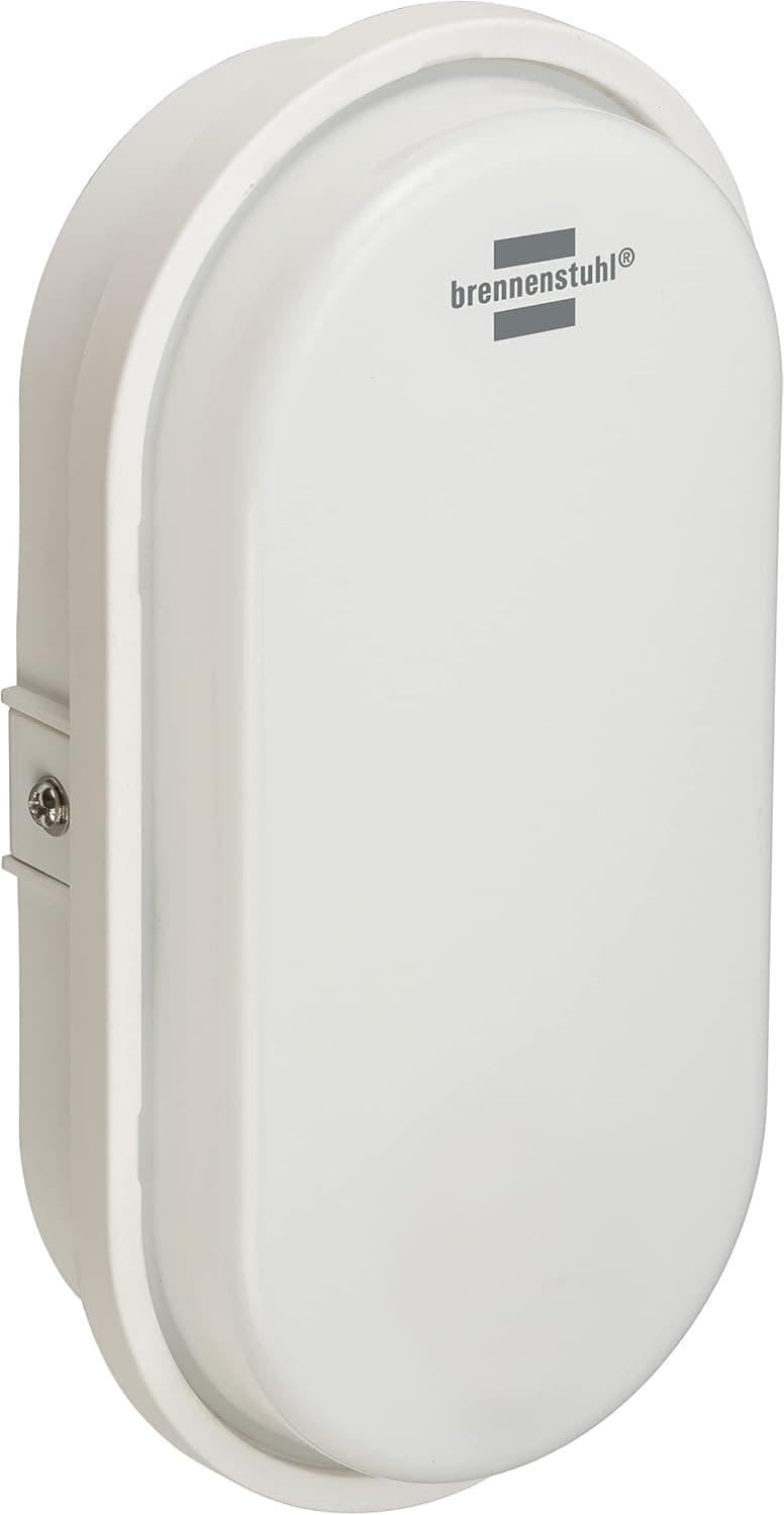 Brennenstuhl 15W Oval LED | Candeeiro de parede oval para exterior e interior com 1680 lm e proteção IP65