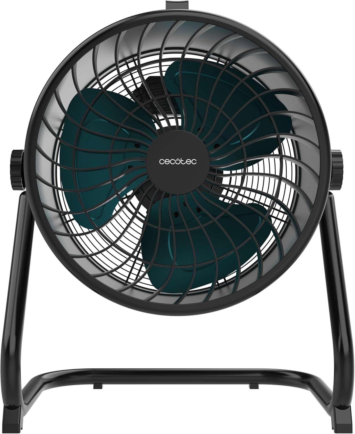 Cecotec Ventoinha de chão industrial Proindustry Flowcannon. 150 W, invólucro metálico, 3 velocidades, 1300 pm, fluxo de ar 4800 m³/h, grade de proteção, design estável, inclinação ajustável