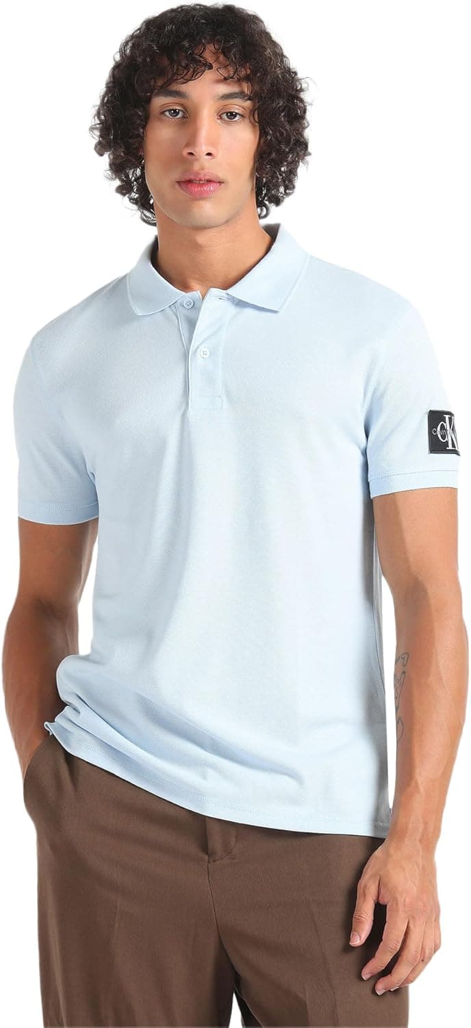 Calvin Klein Jeans Polo de manga curta Badge regular Fit para homem