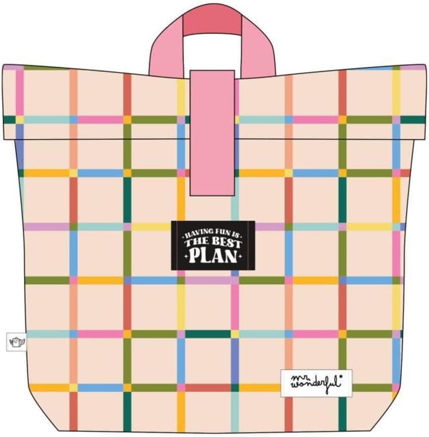 Mr. Wonderful Urban | Mochila térmica porta-alimentos em rPET multicolor com interior ajustável
