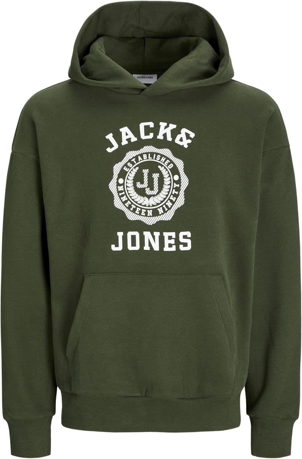 JACK & JONES Jjvicto Sudadera con Capucha Hombre L -Combu Green
