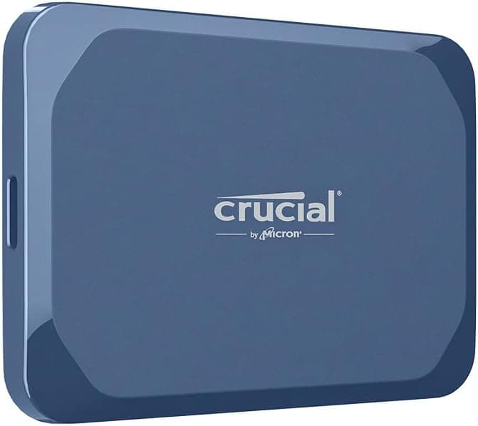 Crucial X10 1TB | Disco externo SSD portátil USB-C com velocidade até 2100 MB/s e resistência à água e poeira
