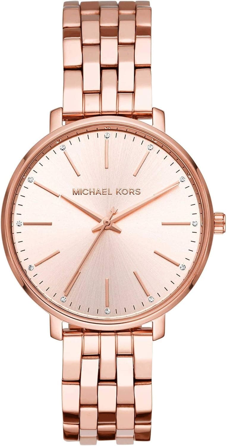 Michael Kors Pyper Relógio para mulher, movimento de quartzo com correia de aço inoxidável