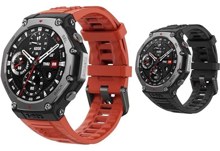 Amazfit T-Rex 3 Outdoor Smartwatch 48mm Pantalla AMOLED, Mapas & Navegación Offline, 6 Sistemas de Satélite GPS Doble Banda, 27 Días de Duración de Batería, Pago NFC, 170 Modo Deportes de Aventura