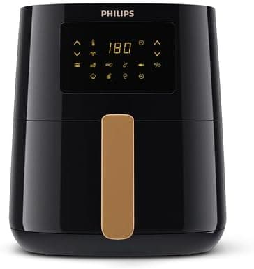 Philips Airfryer 5000 Series L, 4,1 L (0,8 kg), Airfryer 13 em 1, conexão Wi-Fi, 90% menos gordura com tecnologia exclusiva Rapid Air, NutriU app de receitas (HD9255/80)