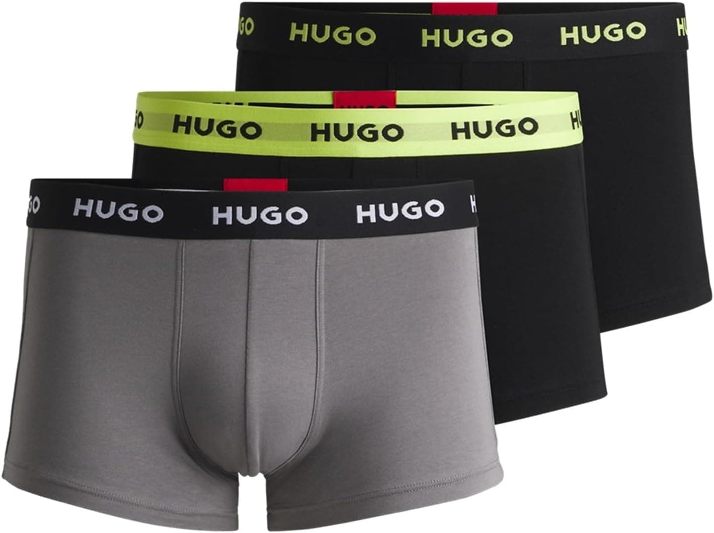 HUGO Trunk Triplet Pack Boxers para homem, pack de 3