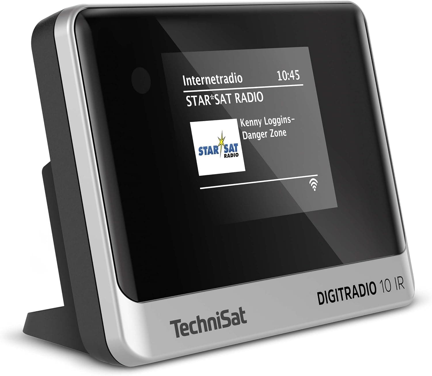 TechniSat DIGITRADIO 10 IR - DAB + e adaptador de rádio pela Internet (WLAN, ecrã colorido, Bluetooth, controlo remoto, despertador, adequado para atualizar os sistemas Hi-Fi existentes) preto/Plat