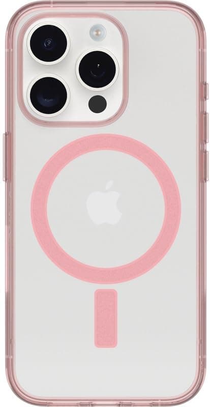 Otterbox Capa série Clear Case com MagSafe para iPhone 15 Pro, à prova de choques e quedas, ultra fina, capa protetora, testada 3X com padrões militares antiquedas, Anemone