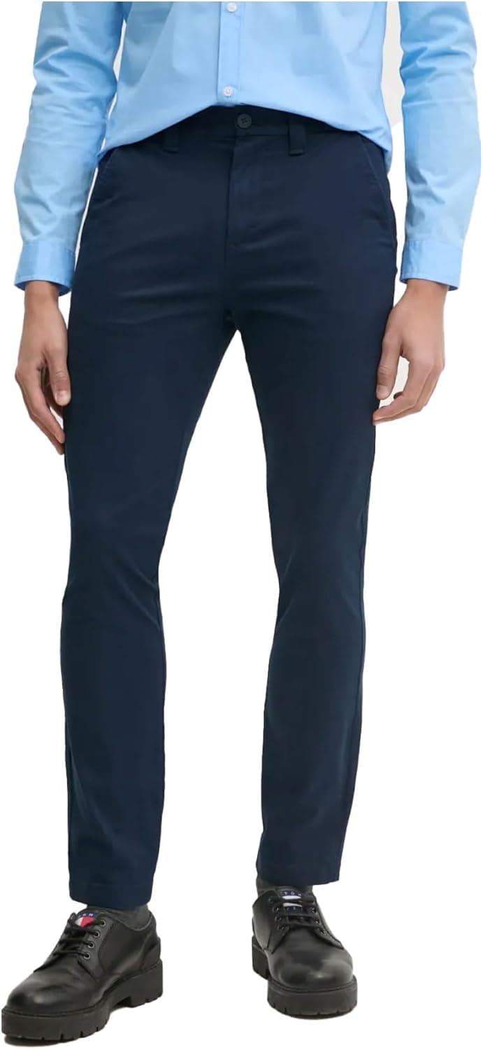 Tommy Jeans Chino | Calças chino para homem em azul escuro