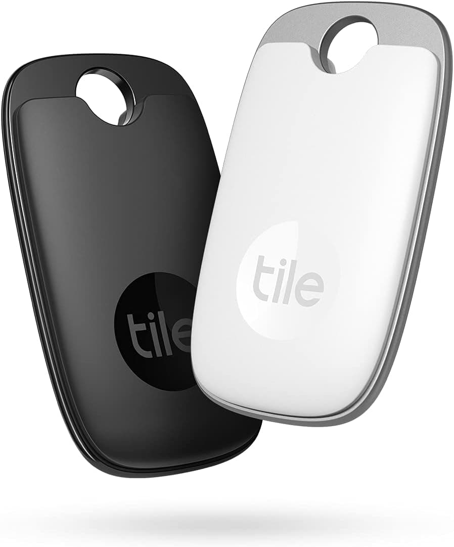 Tile Pro (2022) localizador de objetos Bluetooth, pacote de 2, rádio de pesquisa de 120 m, compatível com Alexa, Google Smart Home, iOS, Android, procura chaves, comandos à distância e muito mais