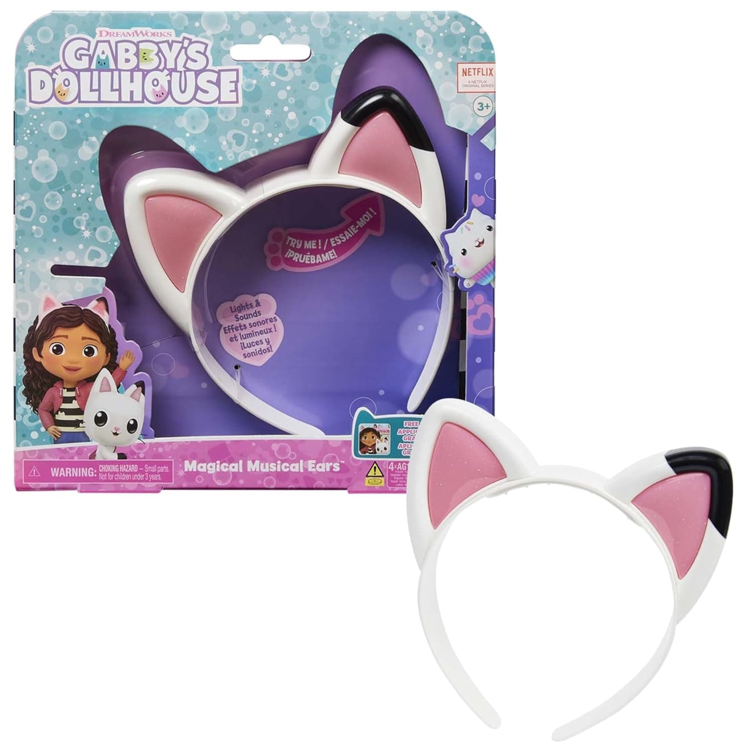 A casa de bonecas de GABBY - orelhas de gato mágicas GABBY'S DOLLHOUSE: com luzes, música, sons e frases - 6060413 - brinquedos meninas 3 anos presente menina 3 anos