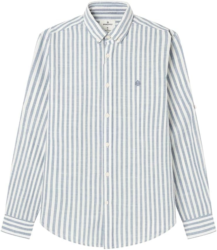 Springfield | Camisa em algodão slub para homem