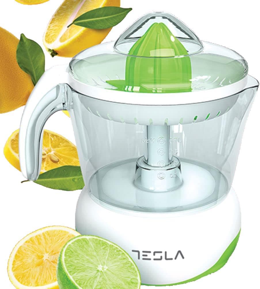 Tesla Espremedor cítrico CJ100WG, 40W, capacidade 700 ml, cobertura protetora, branco