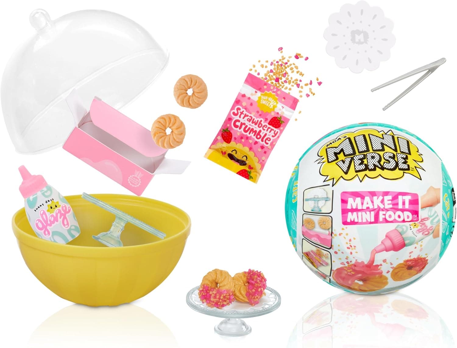 MGA's Miniverse Make It Mini Food - Cafe Series 3 - Mini colecionáveis em embalagem cego misterioso - conjunto de resina DIY - réplica de alimentos, não comestível - para colecionadores e maiores de 8