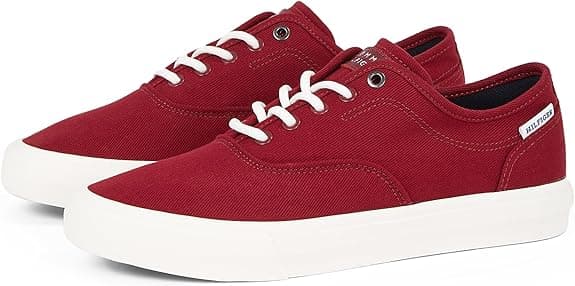 Tommy Hilfiger TH Hi Vulc Low Oxford Twill FM0FM05400 | Sapatilhas casuais em lona para homem
