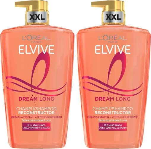L'Oréal Paris Elvive Dream Long | Champô reconstrutor para cabelo comprido e danificado 1 L