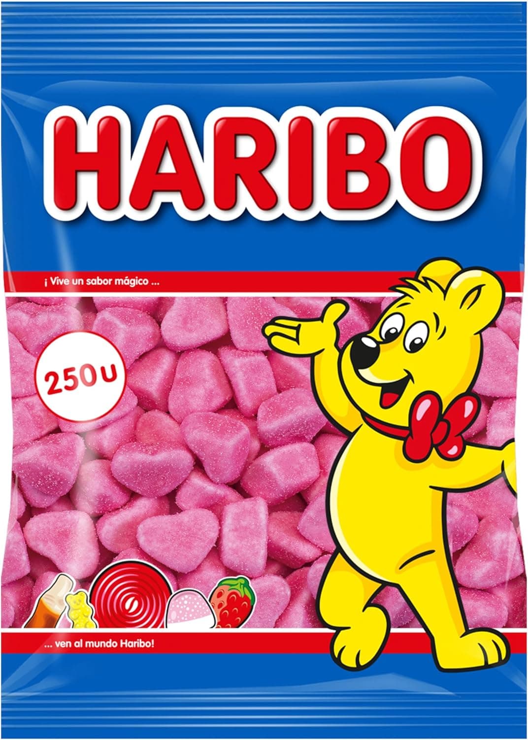 HARIBO CORAÇÃO SOFT PIKA, 250 unidades, 1,5kg