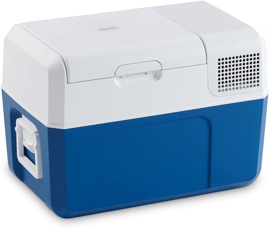 Mobicool MCF32 Geladeira e congelador de compressor portátil, 31 l, com capacidade de refrigeração de 10 °C a -10 °C para carro, camião, barco e autocaravana [Classe energética A+++]