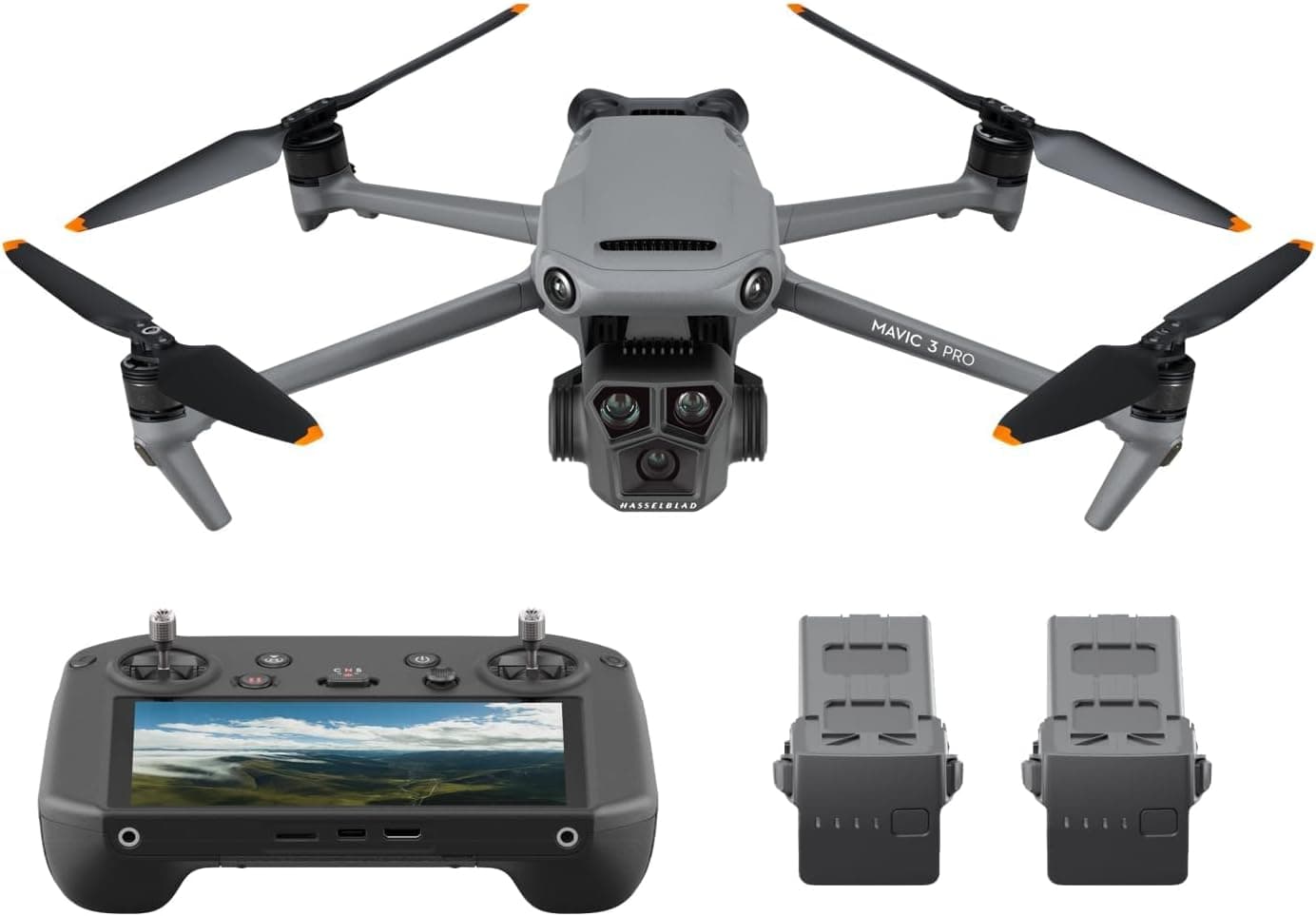 DJI Mavic 3 Pro Pack Fly More | Drone com câmara Hasselblad CMOS 4/3, comando RC Pro e 3 baterias inteligentes