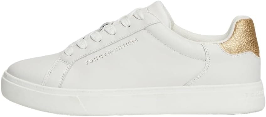 Tommy Hilfiger Sneaker Mulher essencial Court Metallic de pele
