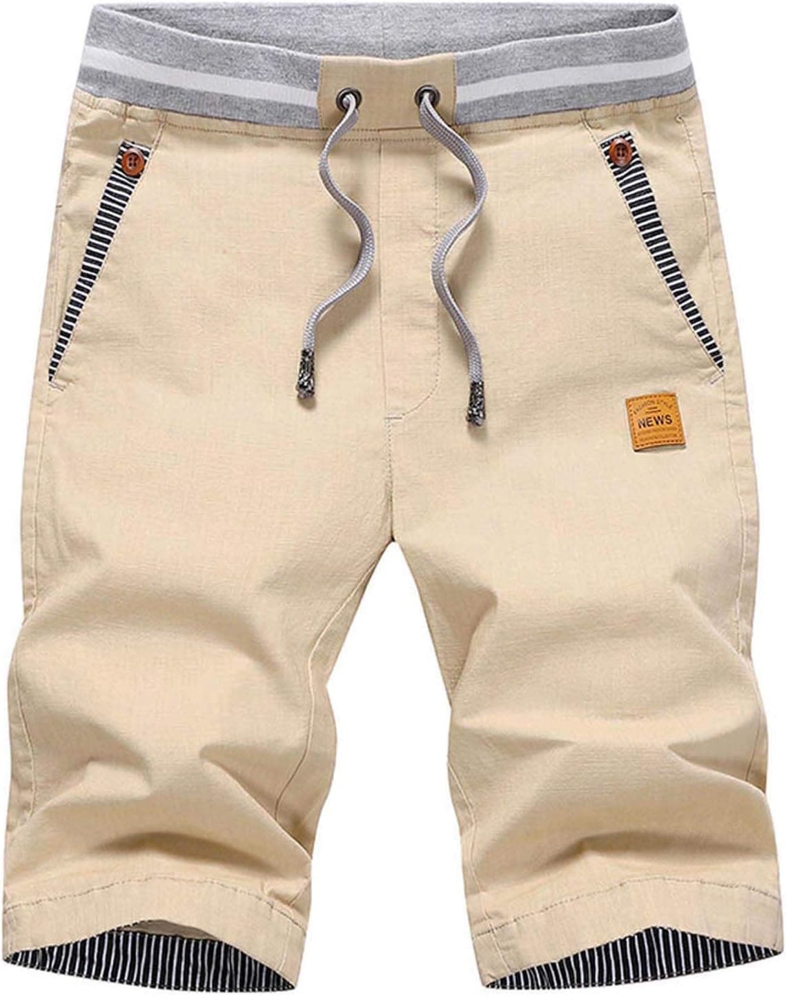 JustSun | Calções chino casuais com bolsos para homem