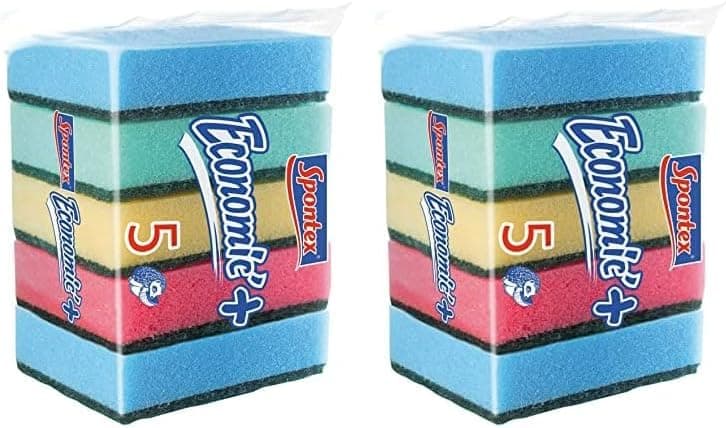 Spontex Frotamax Stop Grassa | Esfregões de poliuretano para limpeza de cozinha, 10 unidades
