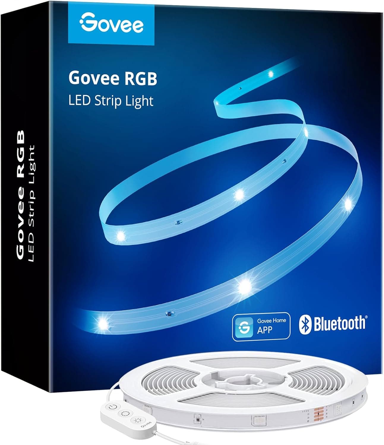 Govee Tiras LED de 10 m, luzes LED RGB com Bluetooth Control App, 64 modos de cena e 16 milhões de cores